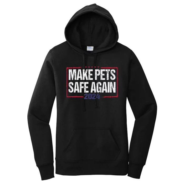 Funny Debate Election 2024 Pets Dog Cat TheyRe Eating What Women's Pullover Hoodie