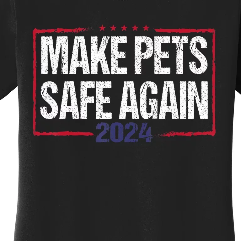 Funny Debate Election 2024 Pets Dog Cat TheyRe Eating What Women's T-Shirt