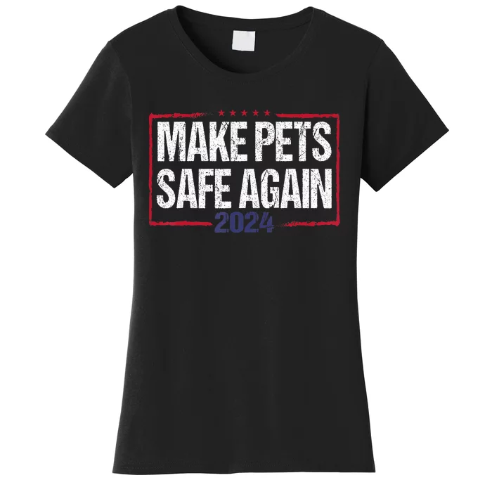 Funny Debate Election 2024 Pets Dog Cat TheyRe Eating What Women's T-Shirt