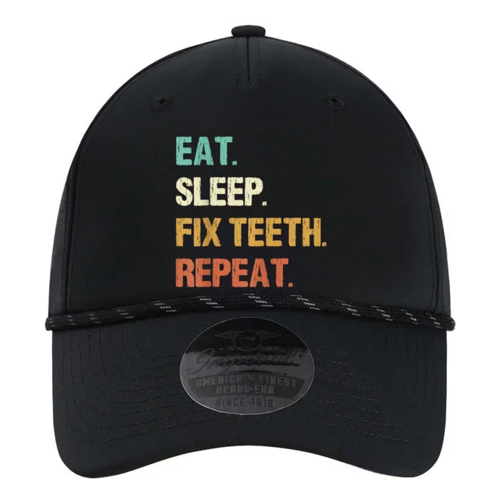 Funny Dentist Eat Sleep Fix Teeth Repeat Performance The Dyno Cap