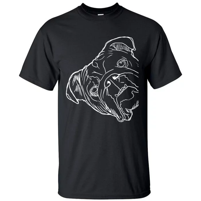 Funny Dog English Bulldog Tall T-Shirt