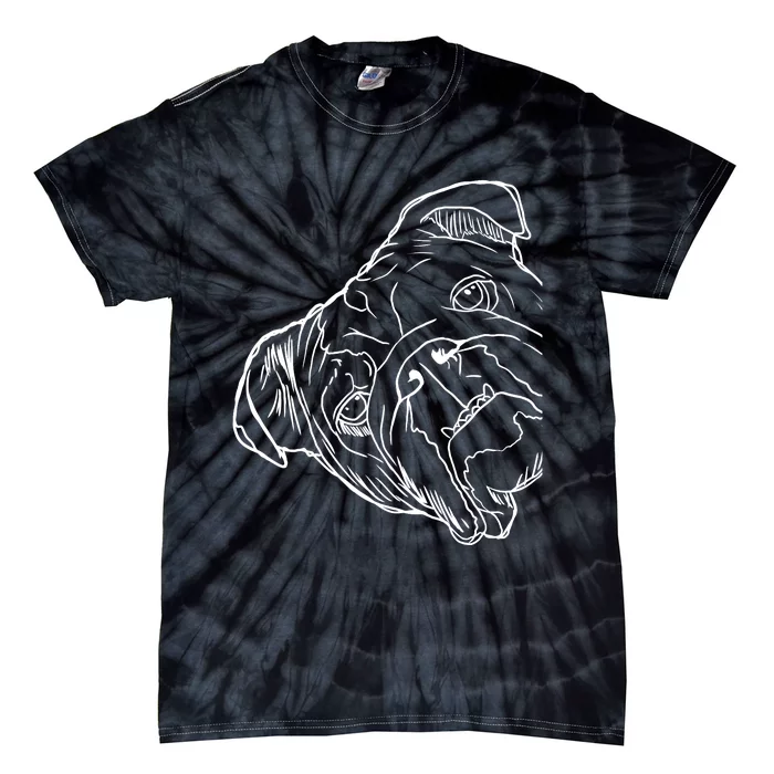 Funny Dog English Bulldog Tie-Dye T-Shirt