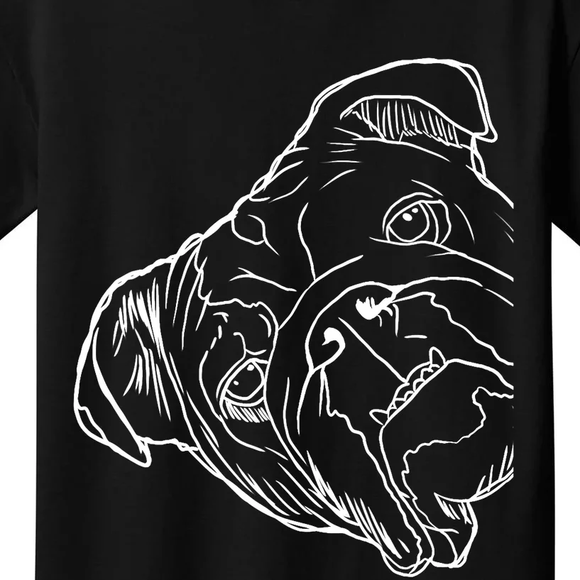 Funny Dog English Bulldog Kids T-Shirt