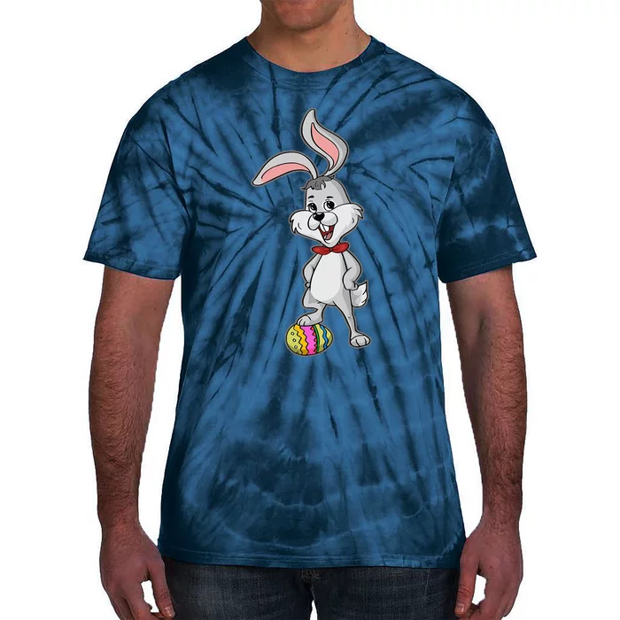 Funny Dabbing Easter Bunny Easter Egg Tie-Dye T-Shirt