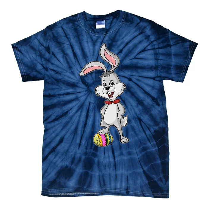 Funny Dabbing Easter Bunny Easter Egg Tie-Dye T-Shirt