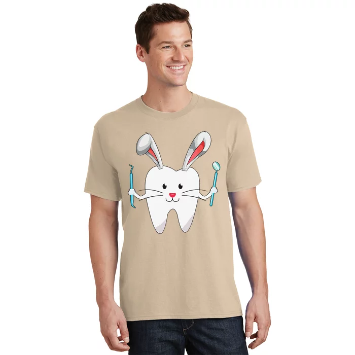 Funny Dental Easter Tooth Bunny Egg Dentist Easter Gift T-Shirt