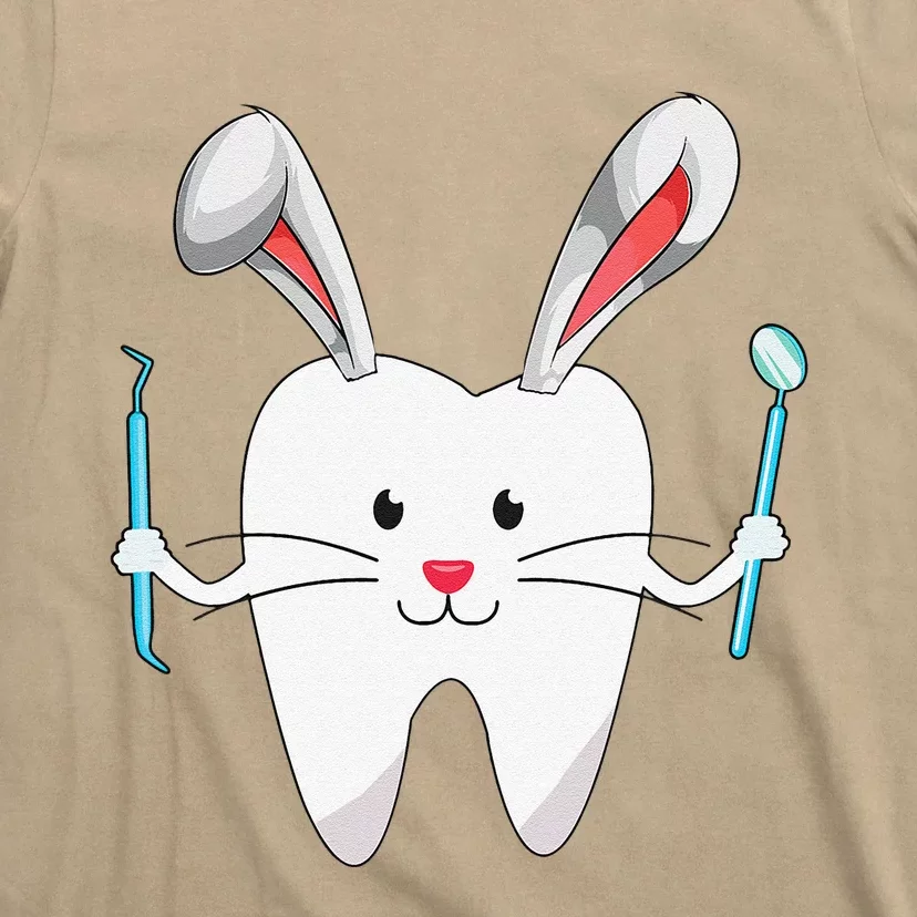 Funny Dental Easter Tooth Bunny Egg Dentist Easter Gift T-Shirt