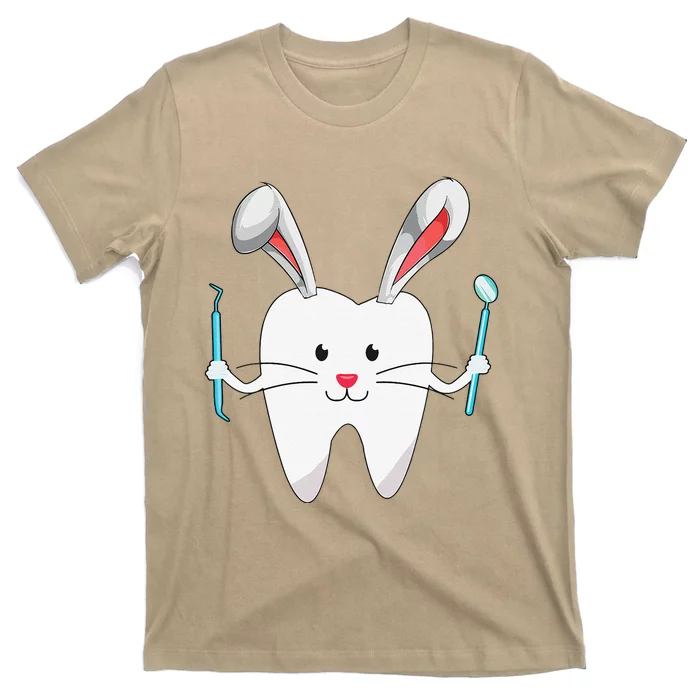 Funny Dental Easter Tooth Bunny Egg Dentist Easter Gift T-Shirt