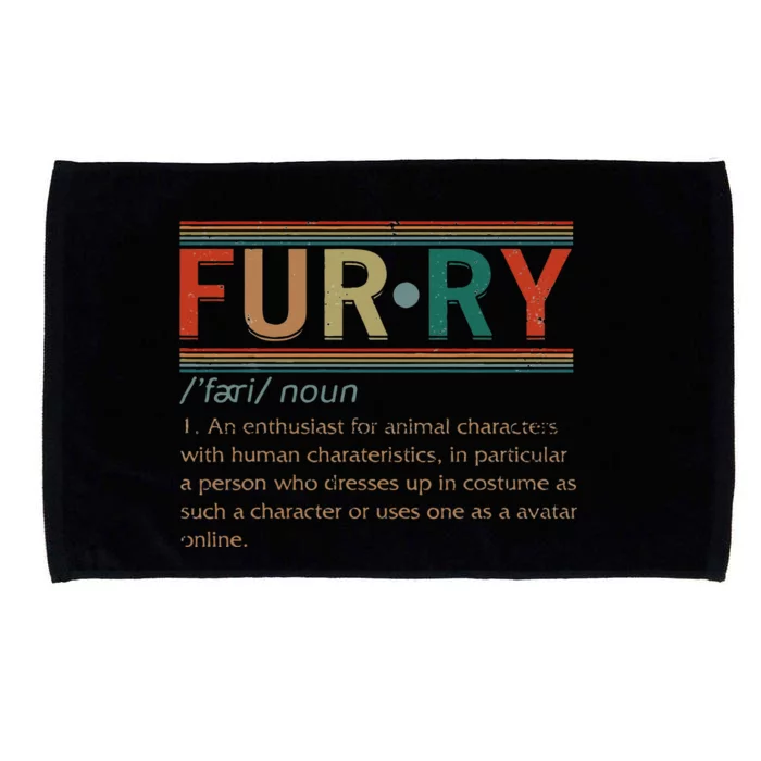 Furry Definition Enthusiast For Animal Character Costume Microfiber Hand Towel