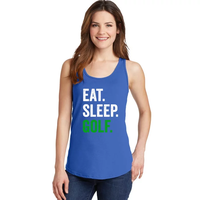 Father's Day Eat Sleep Golf Funny Golf Dad Gift For Dad Ladies Essential Tank