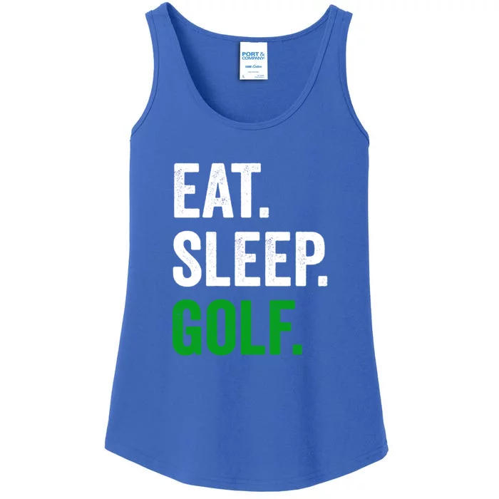 Father's Day Eat Sleep Golf Funny Golf Dad Gift For Dad Ladies Essential Tank