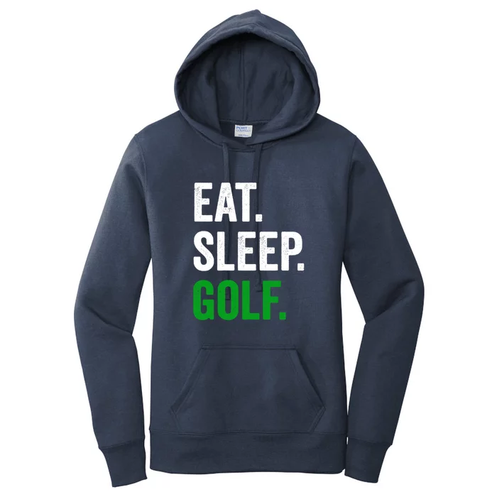 Father's Day Eat Sleep Golf Funny Golf Dad Gift For Dad Women's Pullover Hoodie