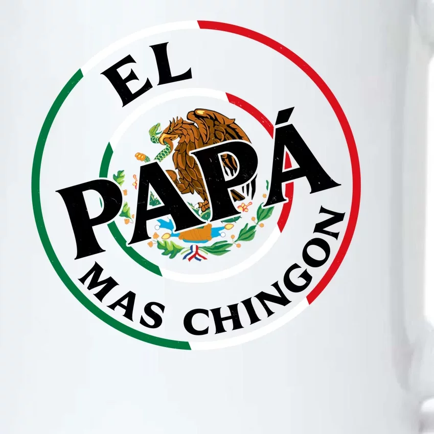 Father Day El Papa Mas Chingon Funny Mexican Dad Black Color Changing Mug