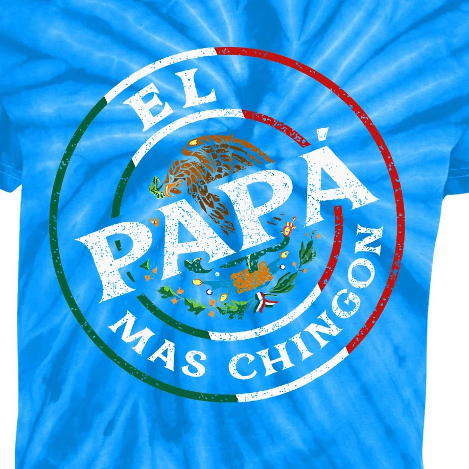 Fathers Day El Papa Mas Chingon Kids Tie-Dye T-Shirt