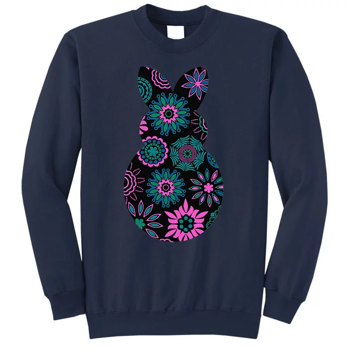 Floral Decorative Easter Bunny Novelty Fashion Top Sweatshirt