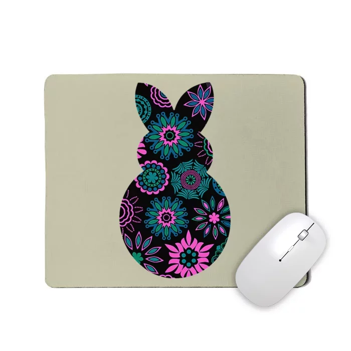 Floral Decorative Easter Bunny Novelty Fashion Top Mousepad