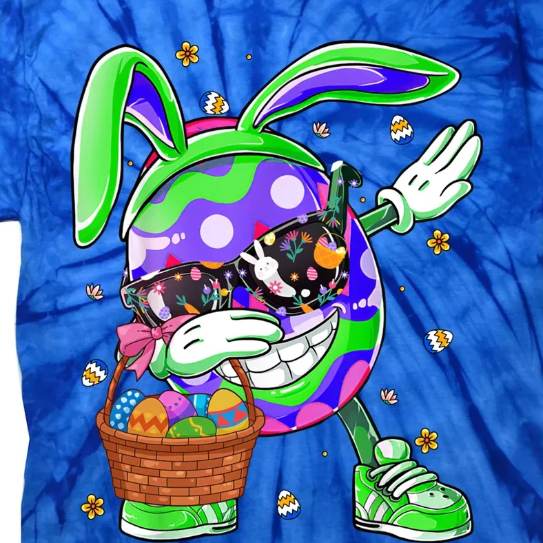 Funny Dabbing Egg Bunny Happy Easter Day Funny Gift Gift Tie-Dye T-Shirt