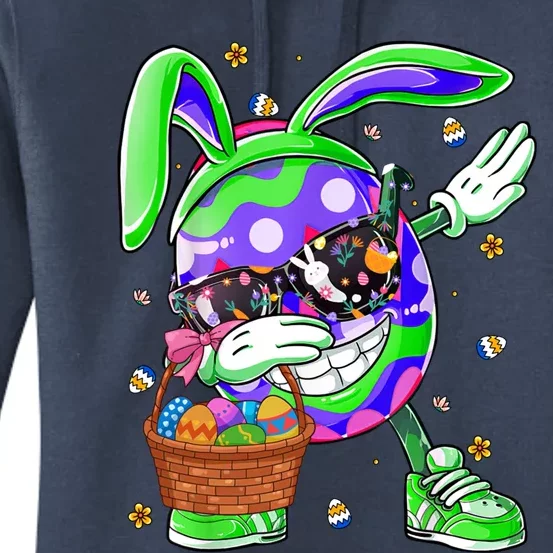 Funny Dabbing Egg Bunny Happy Easter Day Funny Gift Gift Women's Pullover Hoodie