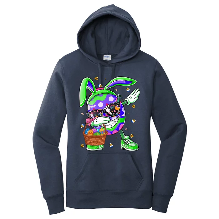 Funny Dabbing Egg Bunny Happy Easter Day Funny Gift Gift Women's Pullover Hoodie