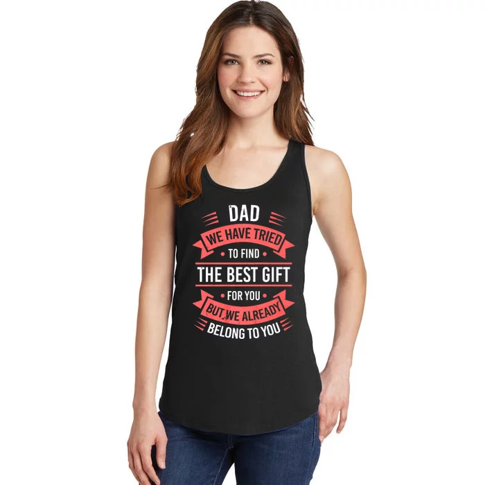 Fathers Day For Dad Daddy Fathers Day Dad Ladies Essential Tank