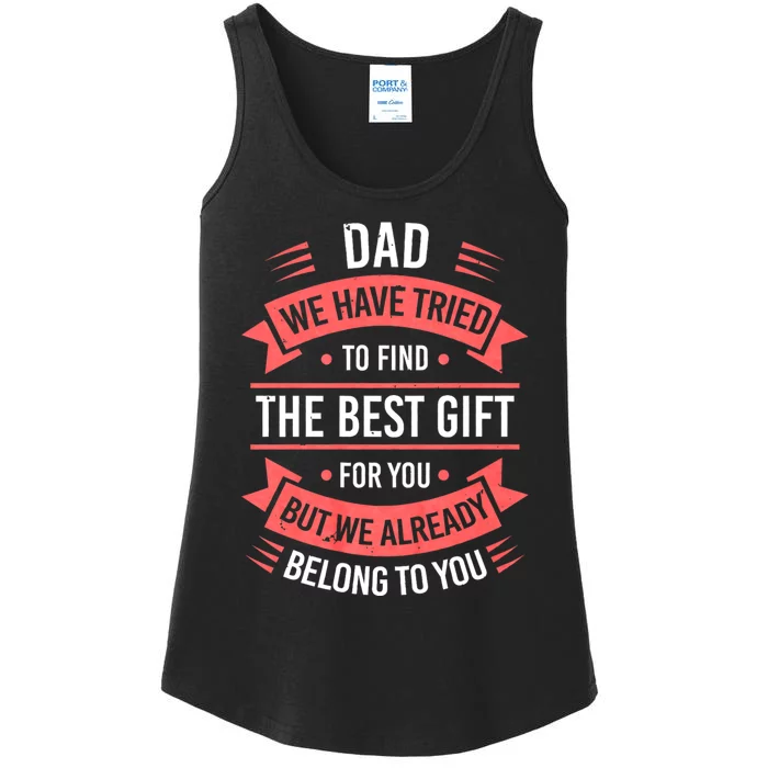 Fathers Day For Dad Daddy Fathers Day Dad Ladies Essential Tank