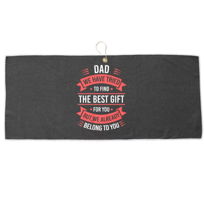 Fathers Day For Dad Daddy Fathers Day Dad Large Microfiber Waffle Golf Towel