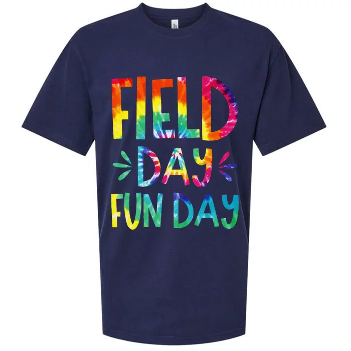 Field Day Fun Day Last Day Of School Teacher Student Sueded Cloud Jersey T-Shirt