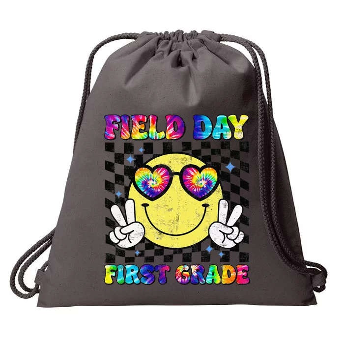 Field Day First Grade Student Teacher Last Day Of School Drawstring Bag