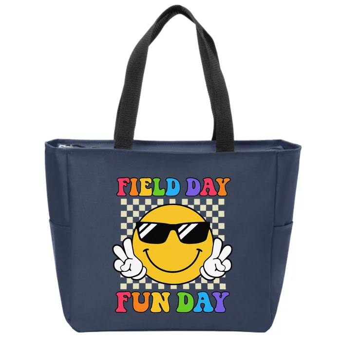 Field Day Fun Day Funny For Teacher Field Day 2024 Zip Tote Bag