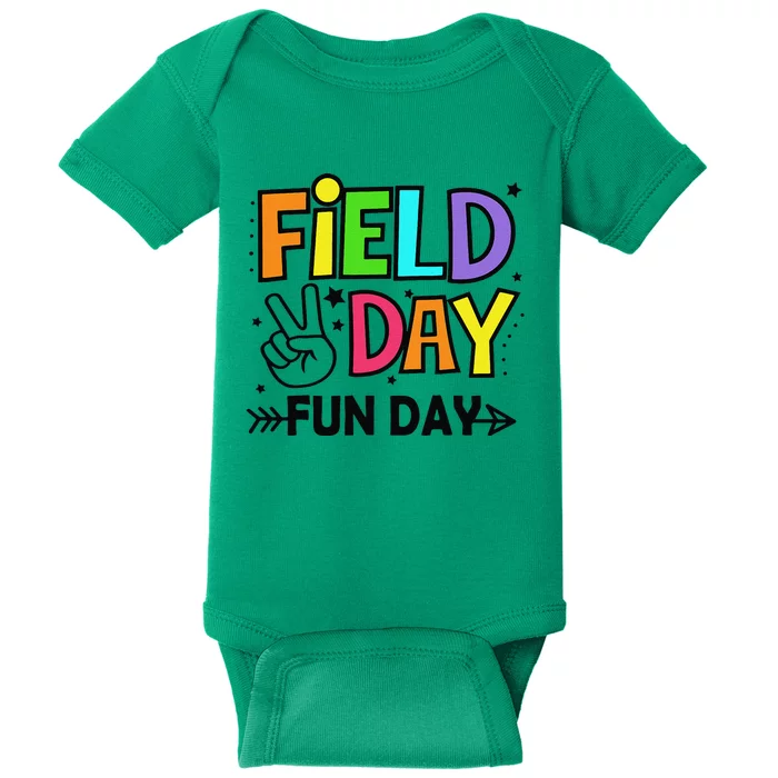 Field Day Fun Day Funny For Teacher Field Day 2024 Baby Bodysuit