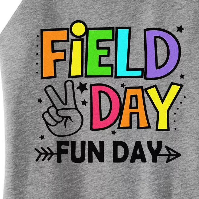 Field Day Fun Day Funny For Teacher Field Day 2024 Women’s Perfect Tri Rocker Tank