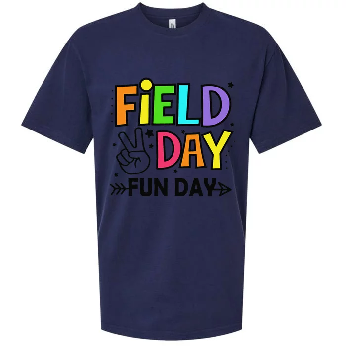 Field Day Fun Day Funny For Teacher Field Day 2024 Sueded Cloud Jersey T-Shirt