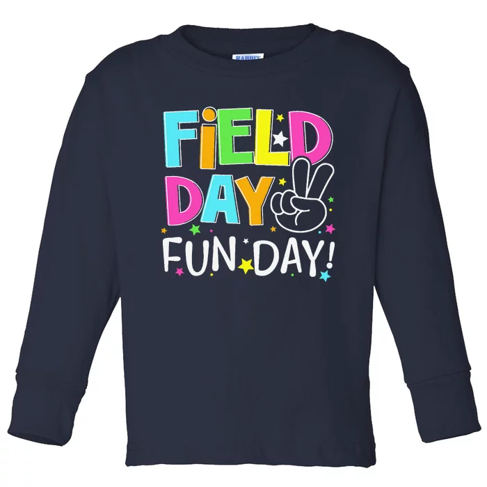 Field Day Fun Day Last Day Of School Teacher Student Toddler Long Sleeve Shirt