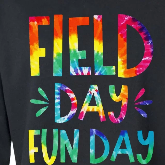 Field Day Fun Day Last Day Of School Teacher Student Cropped Pullover Crew