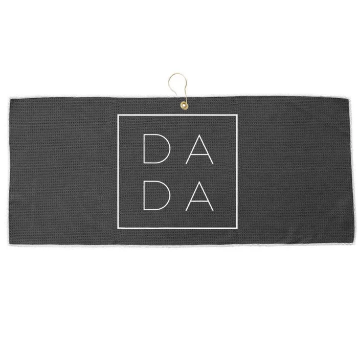 Father's Day For New Dad Him Papa Grandpa Funny Dada Large Microfiber Waffle Golf Towel