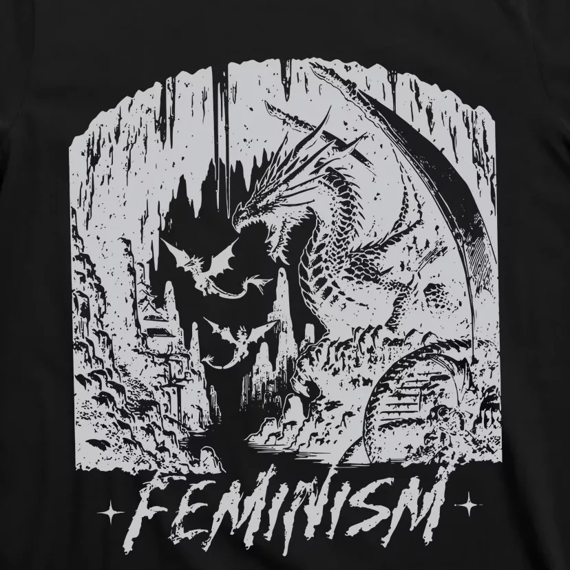 Feminism Dragon Fantasy T-Shirt