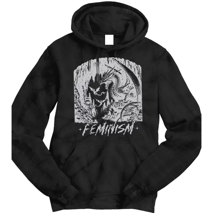 Feminism Dragon Fantasy Tie Dye Hoodie