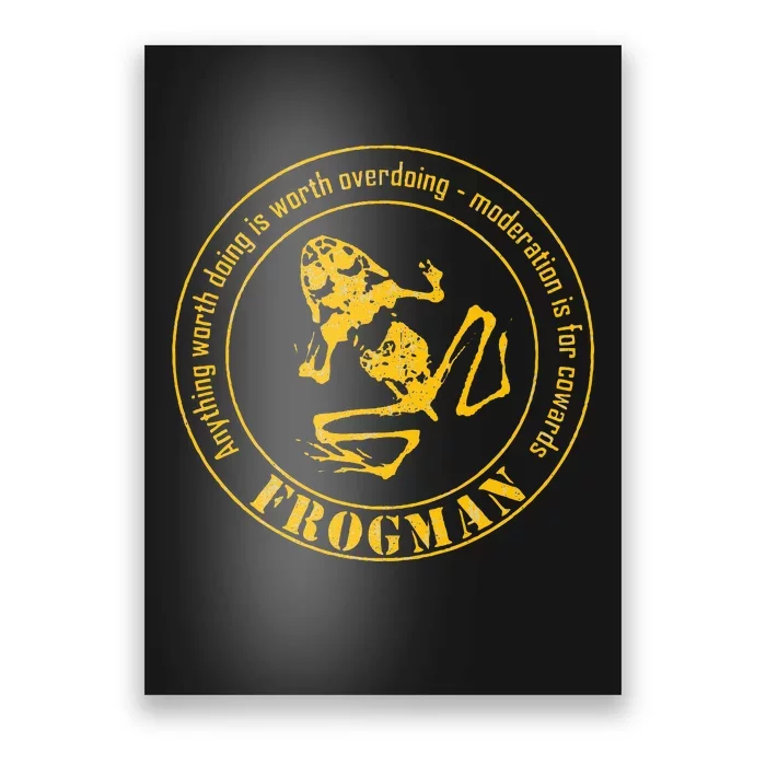 Frogman Diver Poster