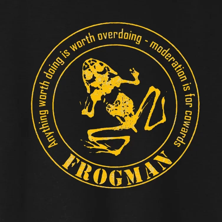 Frogman Diver Women's Crop Top Tee