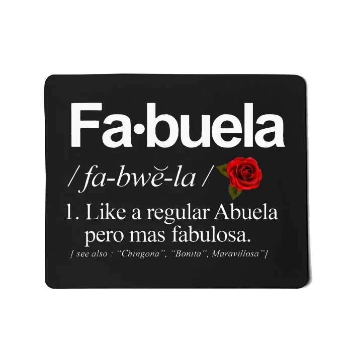 Fabuela Definiton Mousepad