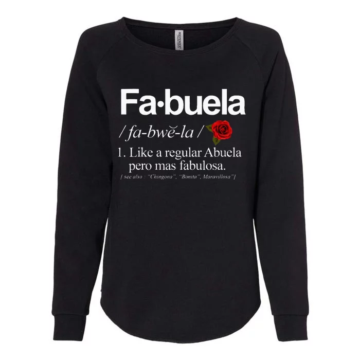 Fabuela Definiton Womens California Wash Sweatshirt