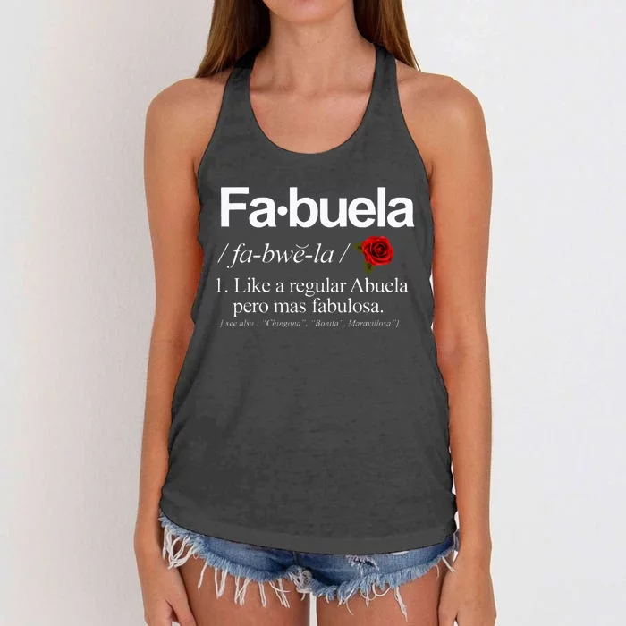 Fabuela Definiton Women's Knotted Racerback Tank