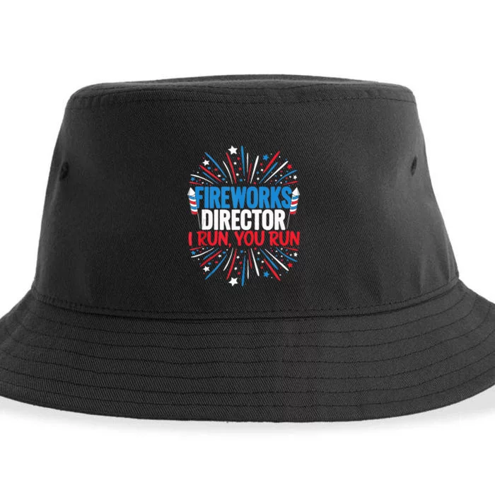 Fireworks Director Funny 4th Of July Firework Director Sustainable Bucket Hat