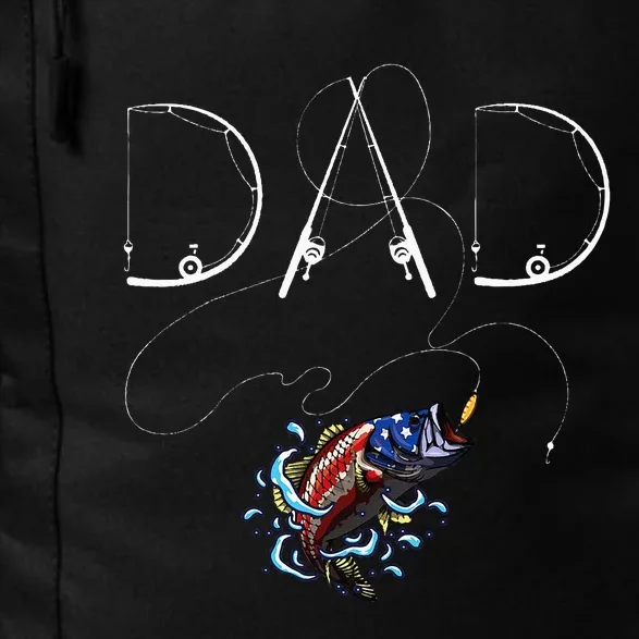 Fisherman Dad Fishing Enthusiast Fish Lover Daddy Fathe Daily Commute Backpack