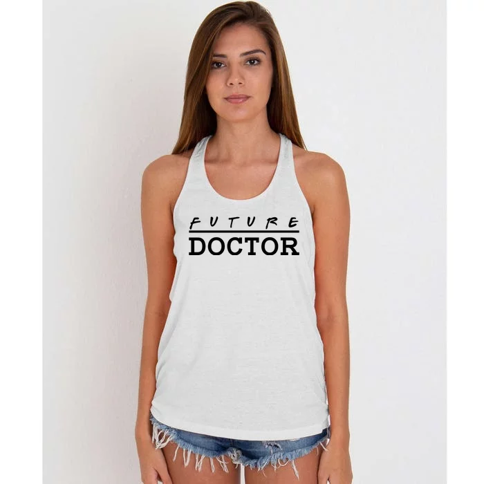 Future Doctor Women's Knotted Racerback Tank