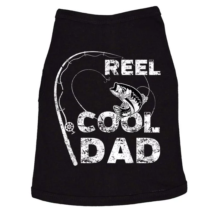 Fathers Day Funny Fisherman Reel Cool Dad Fishing Lover Doggie Tank