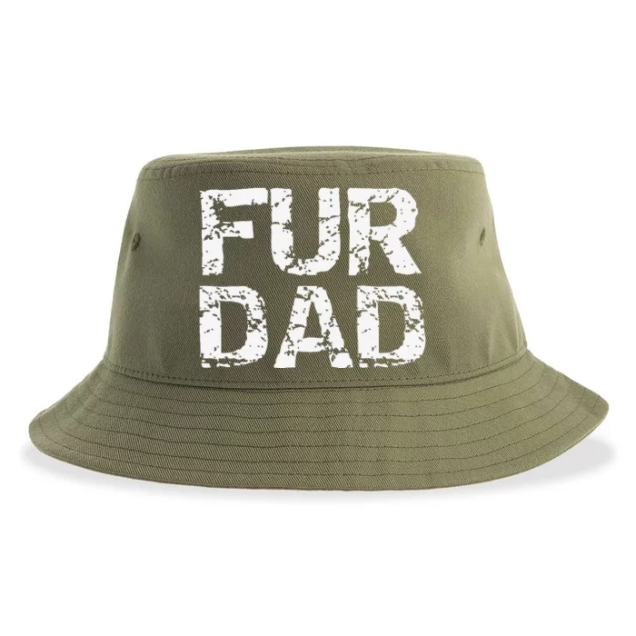 Funny Dog Father Gift For Fathers Day Dog Owner Fur Dad Sustainable Bucket Hat