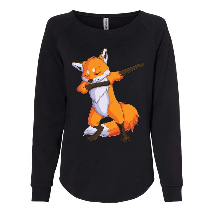 Fox Dabbing Fox Funny Animal Foxes Lover Womens California Wash Sweatshirt