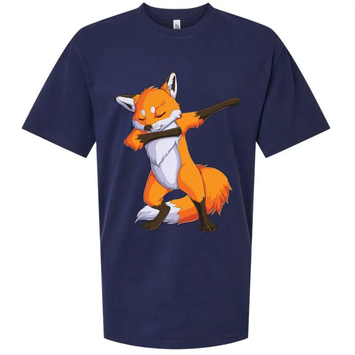 Fox Dabbing Fox Funny Animal Foxes Lover Sueded Cloud Jersey T-Shirt