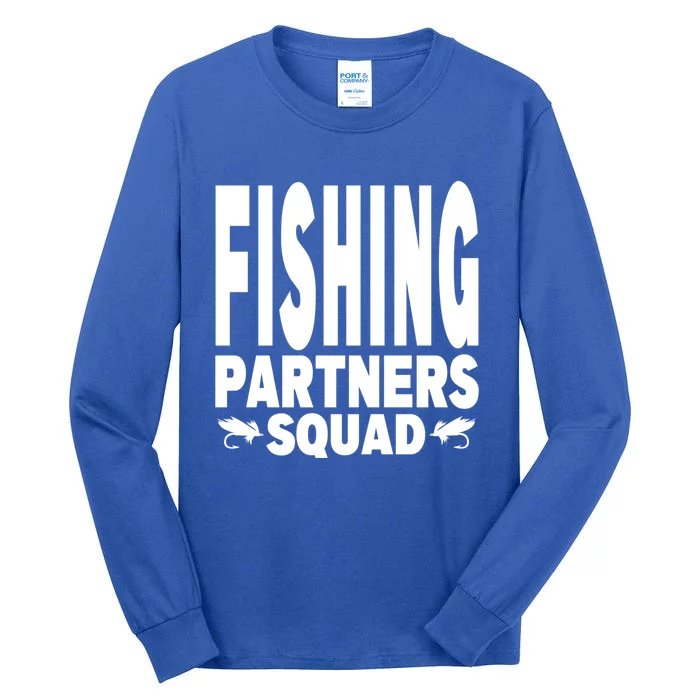 Fishing Dad Funny Gift Of Son Daughter Family Team Fishing Squad Great Gift Tall Long Sleeve T-Shirt